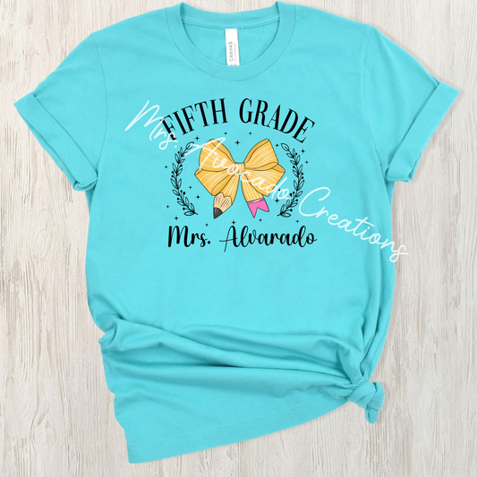 Pencil Bow Fifth Grade
