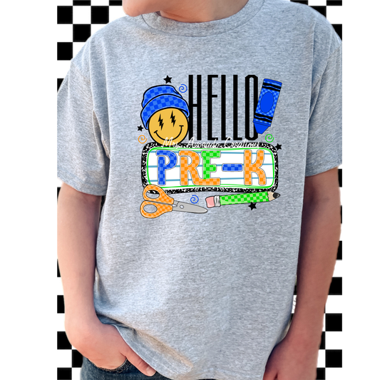 Beanie Smiley Hello Pre-K