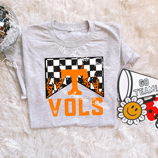 Checkered Flame Tennesee Vols