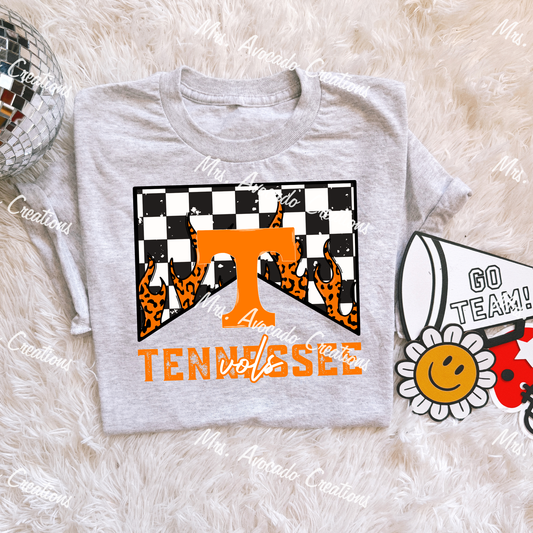 Checkered Flame Tennesee Vols 2