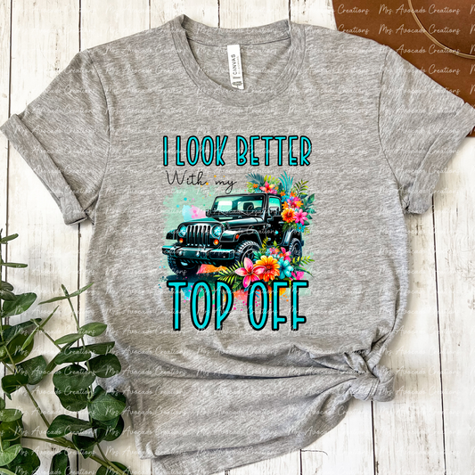 I look better with my top off (black/turquoise)
