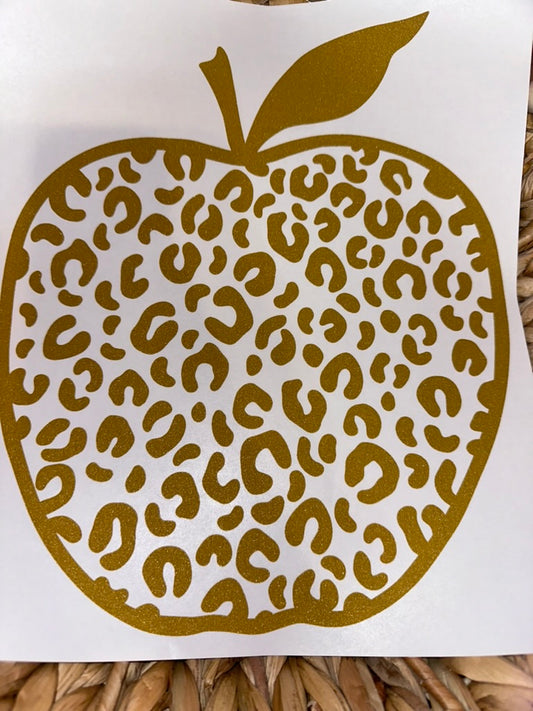 Destash- Metallic Gold Cheetah Apple