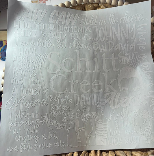 Destash-S Creek white print