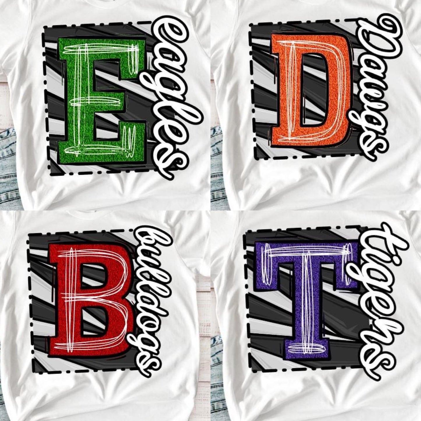 Faux chenille letter (custom)