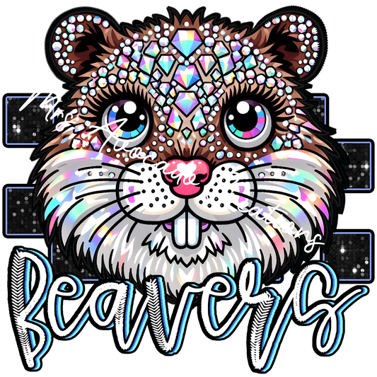 Faux rhinestone Beavers