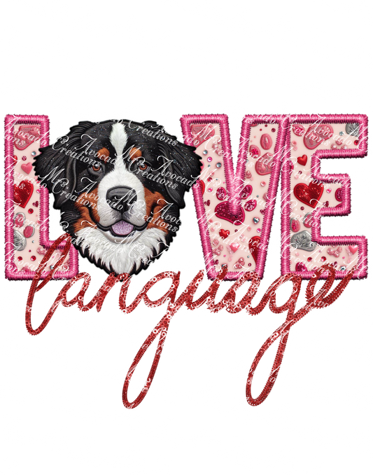 Love Language Bernese Mountain