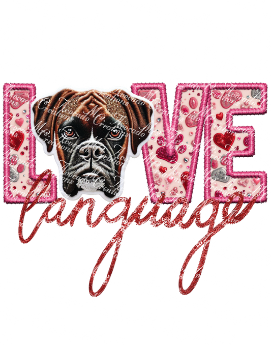 Love Language Boxer (brown)