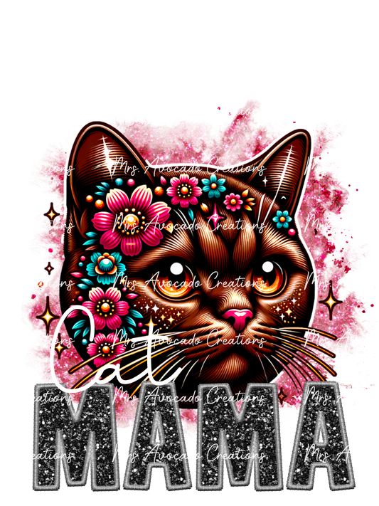 Brown cat Mama