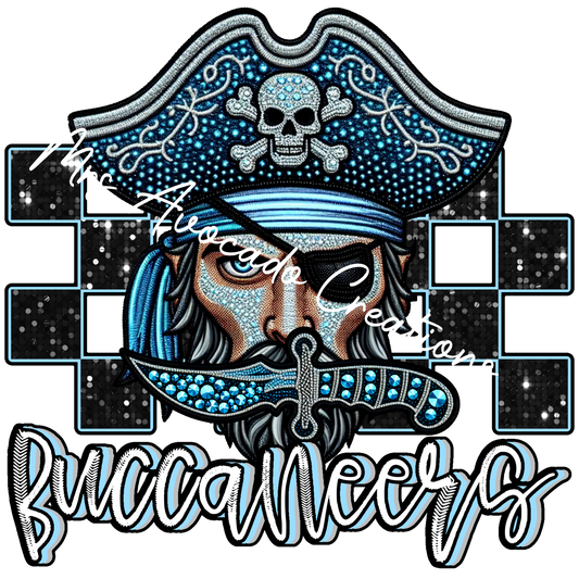 Faux rhinestone Buccaneers