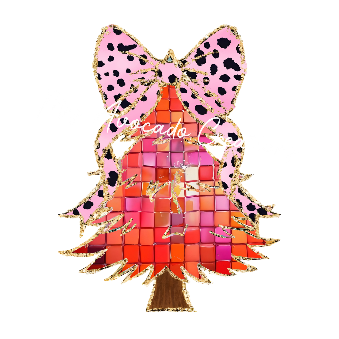 Coquette confetti Christmas tree