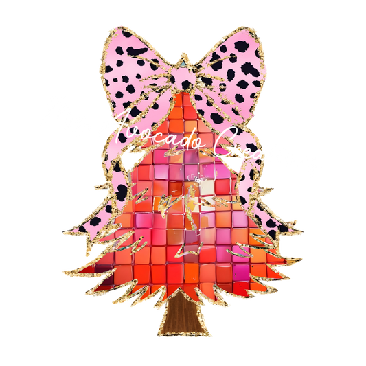 Coquette confetti Christmas tree
