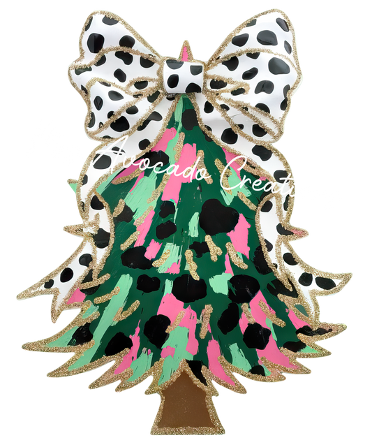 Coquette pink and mint Christmas tree