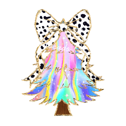 Coquette pastel Christmas tree
