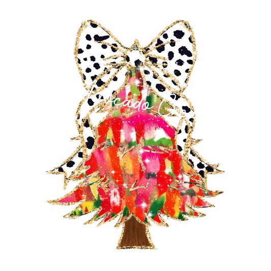 Coquette bright Christmas tree