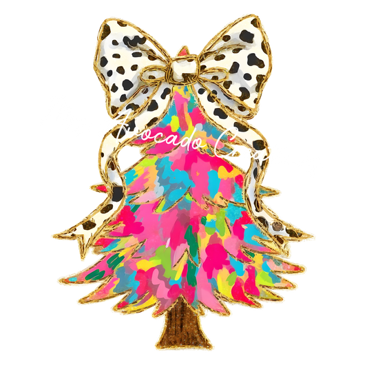 Coquette bright Christmas tree