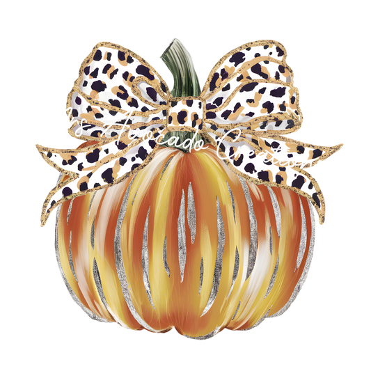 Coquette gold stripe pumpkin