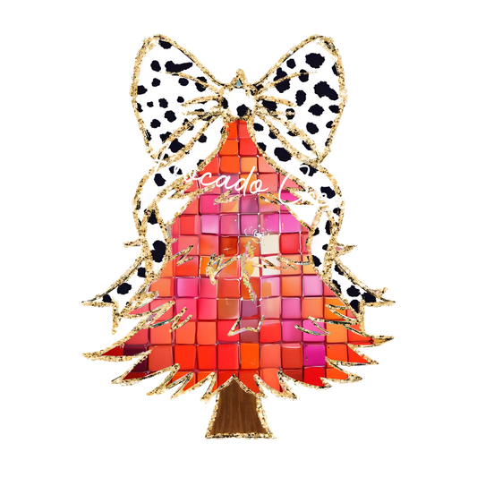 Coquette confetti Christmas tree