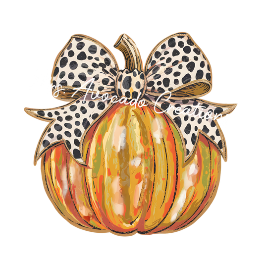Coquette orange green pumpkin