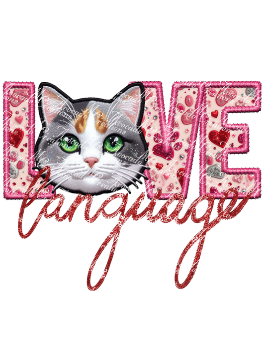 Love Language Cat (calico)