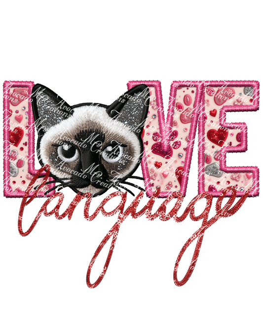Love Language Cat (Siamese)