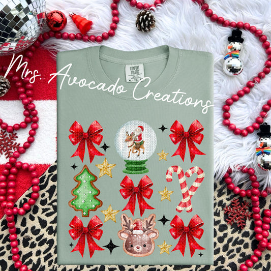 Christmas coquette collage