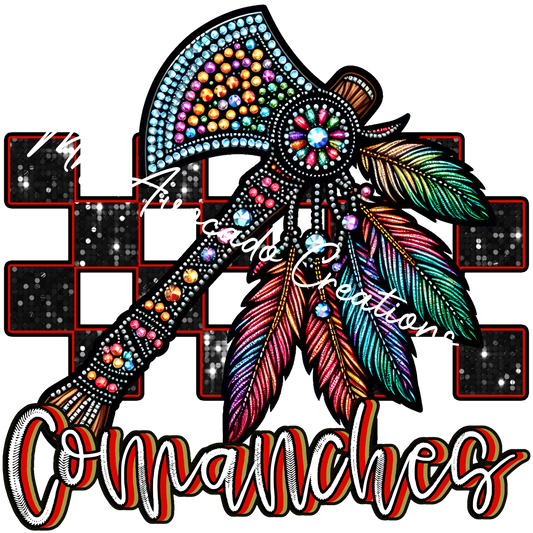 Faux rhinestone Comanches