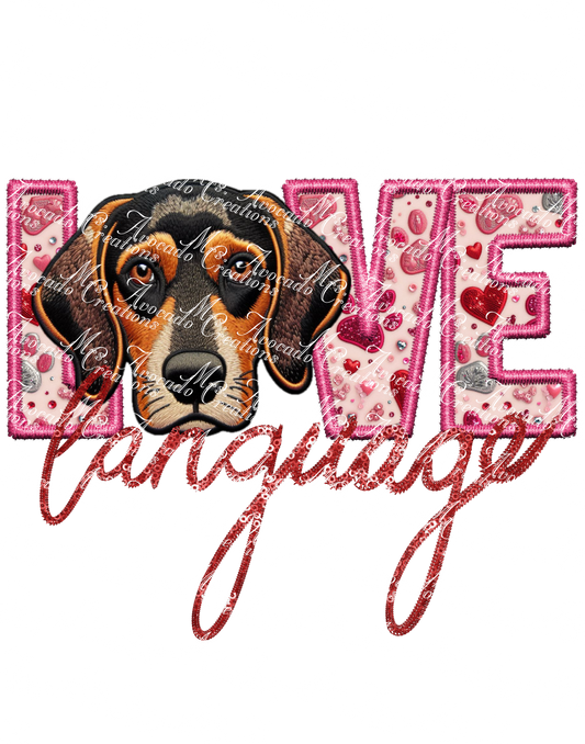 Love Language Coonhound