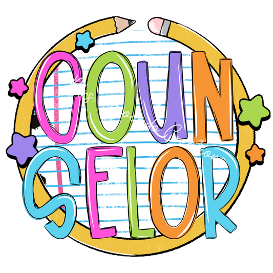 Colorful pencil circle counselor