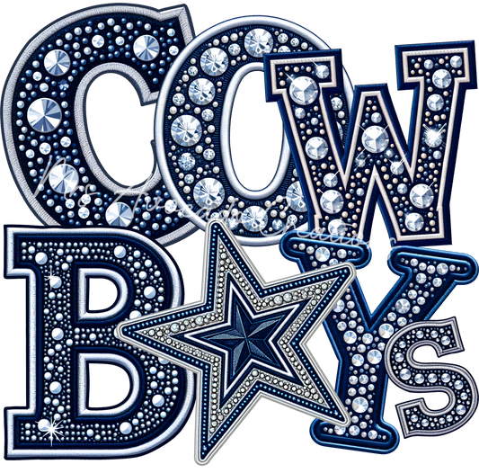Faux Rhinestone Cow boys