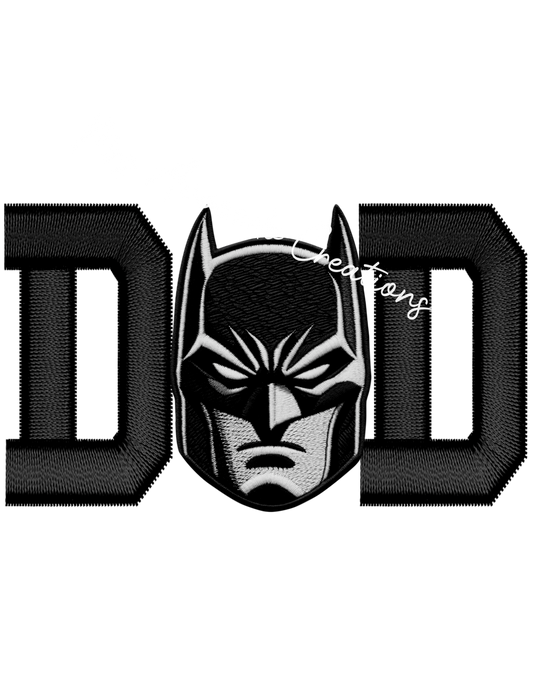 Dad Bat Faux Embroidery