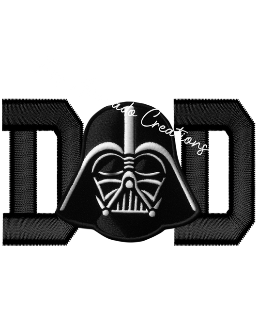 Dad Vader Faux Embroidery