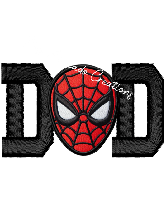 Dad Spidey Faux Embroidery