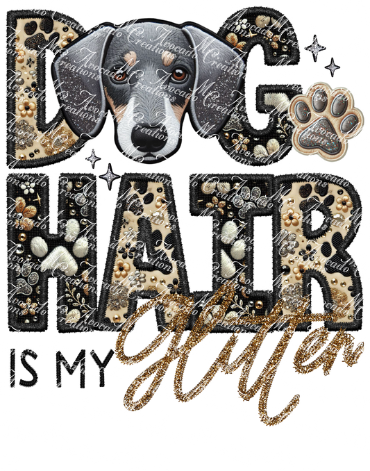 Dog Hair is My Glitter Daschund (gray)