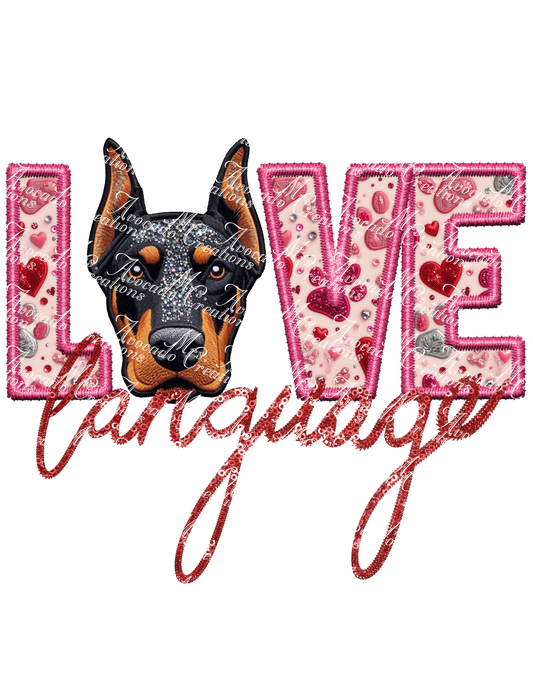 Love Language Doberman