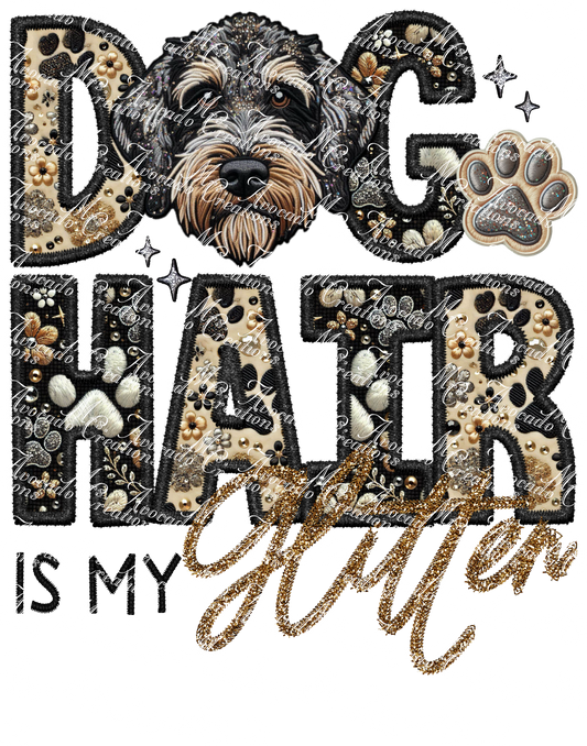 Dog Hair is My Glitter Doodle (Brindle)