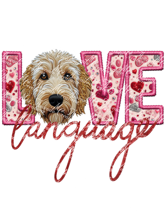 Love Language Doodle  (Golden)