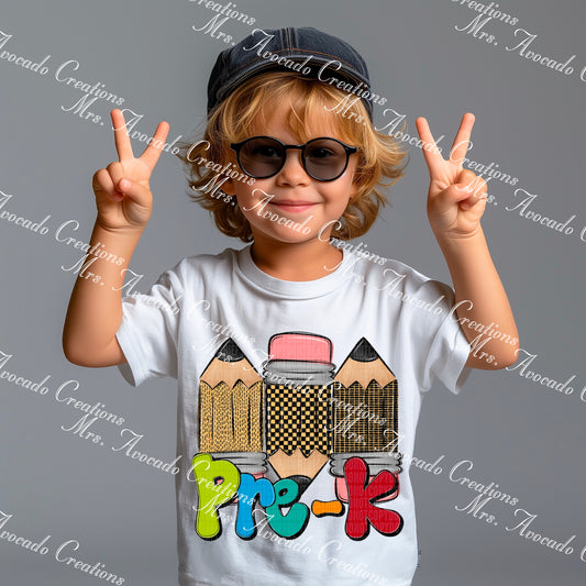 Doodle Pencil Blue Pre-K