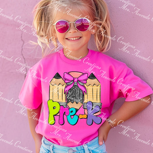 Doodle Pencil Pink Pre-K