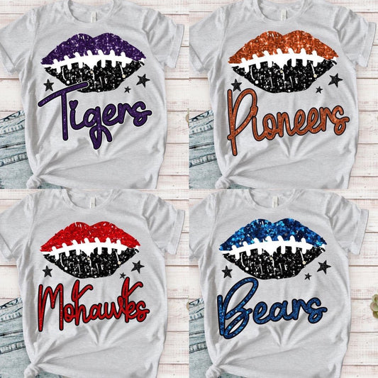 Football lips custom