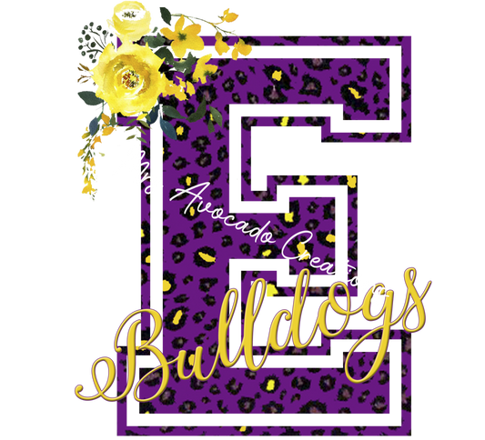 Floral E Bulldog