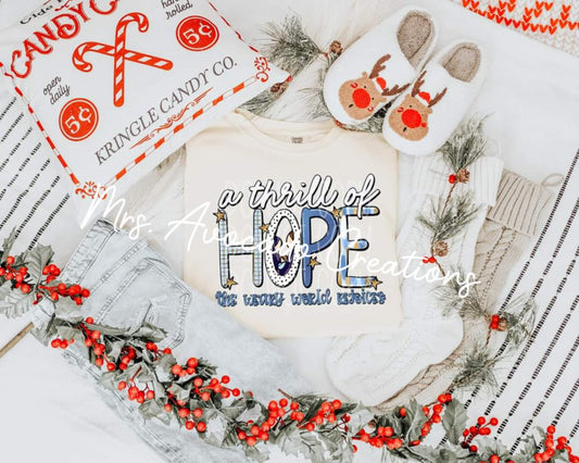 A thrill of hope