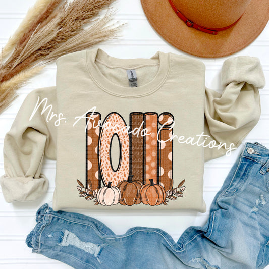 Fall pumpkins lolli