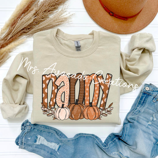 Fall pumpkins nanny