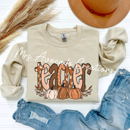 Fall pumpkins teacher