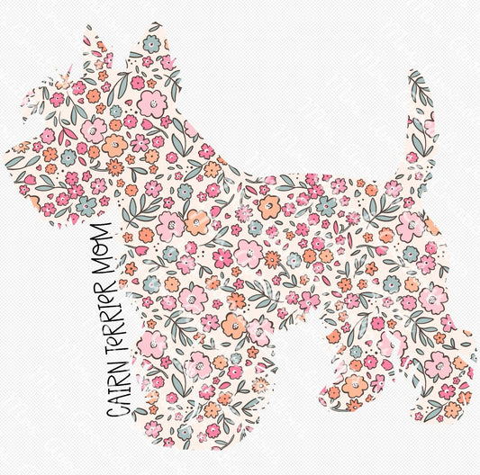 Floral Cairn Terrier