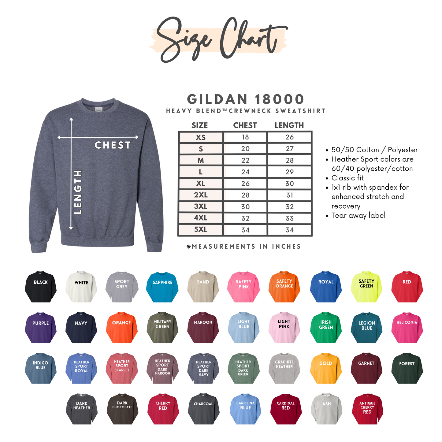 Adult Shirt Color Options