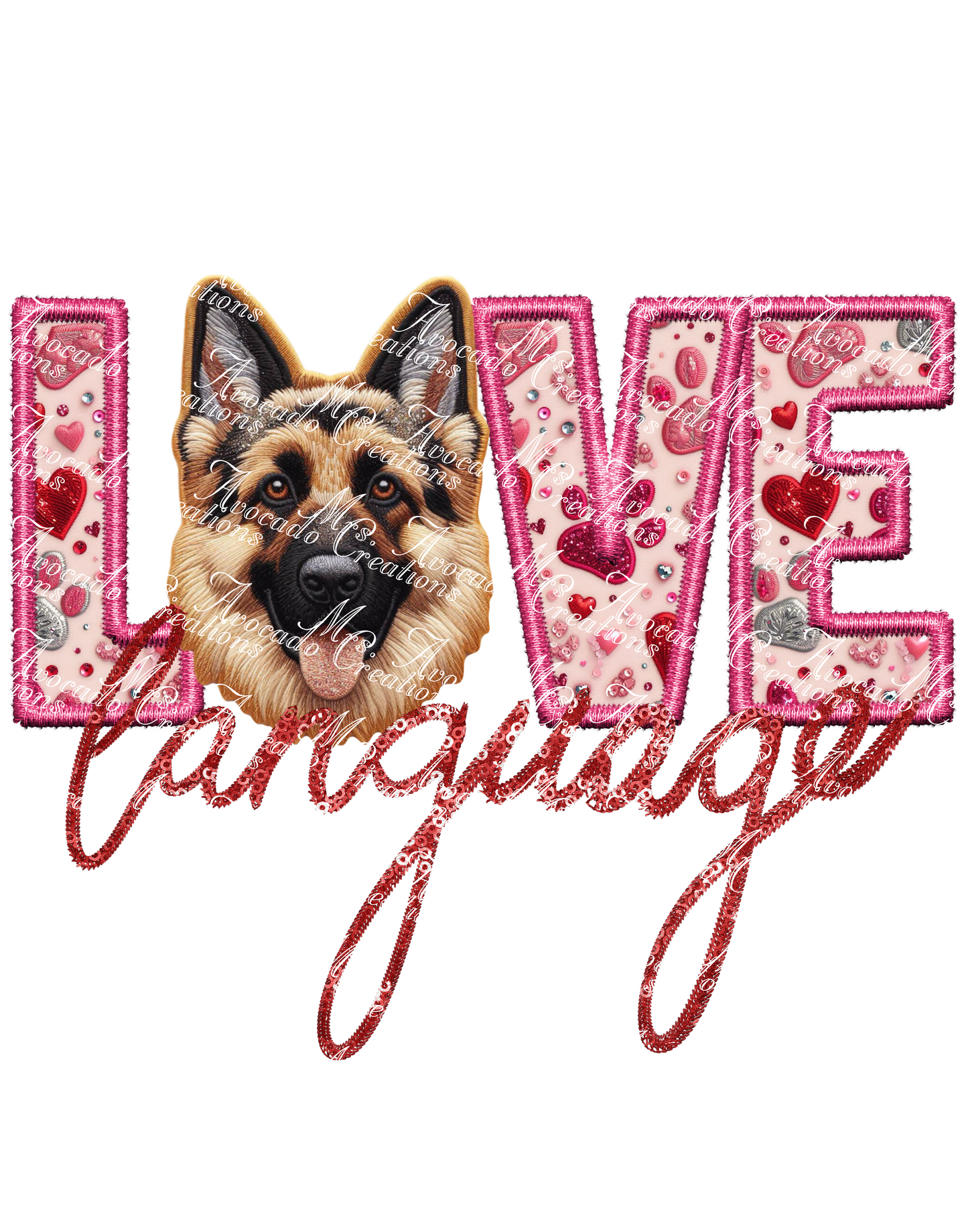 Love Language German Shepherd (standard)