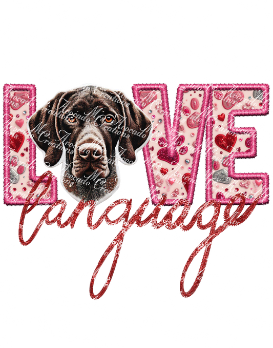 Love Language German Shorthair Pointer (Brown)