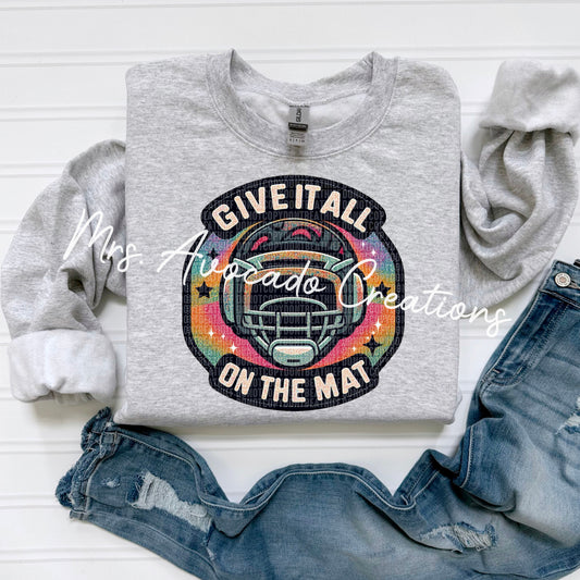 Wrestling- give it all on the mat
