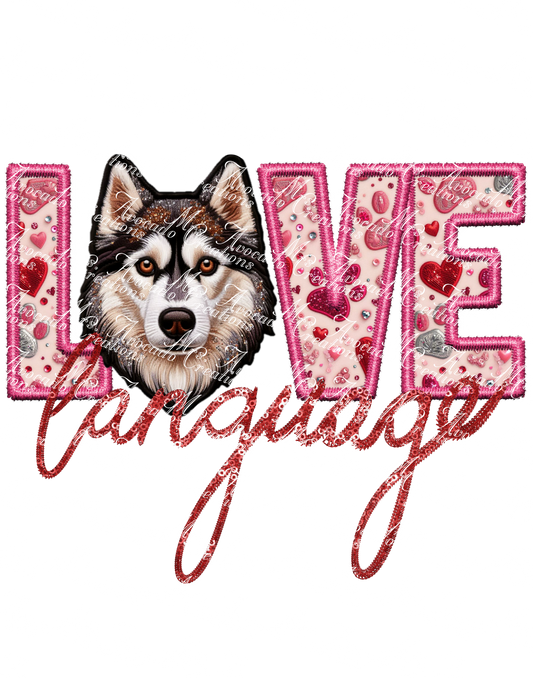 Love Language Husky (brown)